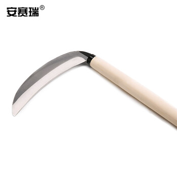安赛瑞 光口镰刀 扇形除草割草镰种菜小麦收割刀 园艺农用工具 长约40cm 530180