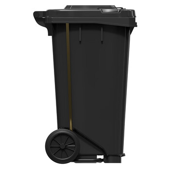 科力邦（Kelibang） 户外垃圾桶 大号加厚100L脚踏垃圾桶商用分类垃圾桶塑料环卫垃圾桶带盖 KB1068 灰色