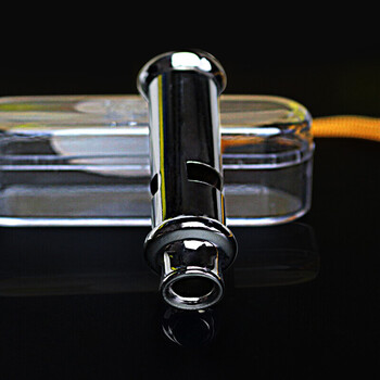 谋福CNMF 9640 双腔高频口哨 警哨 金属裁判口哨 教练口哨 多功能裁判员哨（长筒口哨）