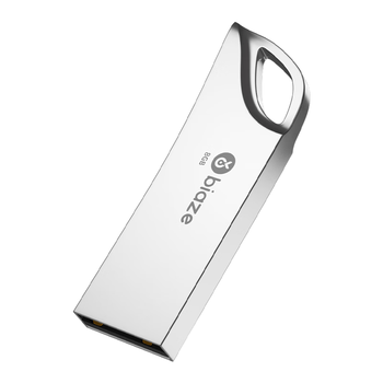 毕亚兹（BIAZE）8GB USB2.0 U盘 UP016 银色 迷你便携 金属投标 车载U盘 办公学习通用优盘