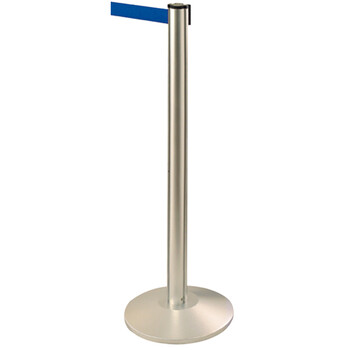 南 LG-W 铝合金伸缩带栏杆座  砂光银 两米隔离带警戒线围栏护栏排队栏