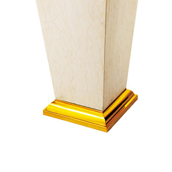 南 GPX-217A 南方锥形座地烟灰桶 镜金 商场垃圾筒酒店落地烟灰桶立式果皮桶 商用垃圾桶