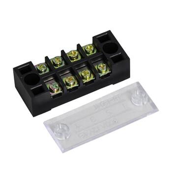 【天旭】TB-1504接线端子排配电箱接线排电线组合式连接器15A4位分线器螺钉固定式接线柱阻燃底座纯铜  1个