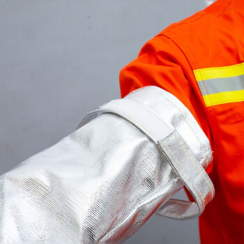 劳卫士 LWS-023-B铝箔隔热护袖阻燃抗辐射热耐磨防火防烫护肘袖套 LWS-023-B