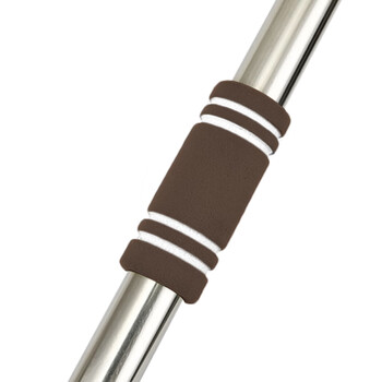 益美得 伸缩杆硅胶刮水器地面推水器地板瓷砖刮 咖色50厘米硅胶地刮