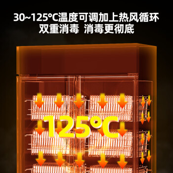 圣托（Shentop）热风循环餐具消毒柜 商用立式双门高温消毒碗柜 酒店饭店厨房保温柜 RTD1000-B6