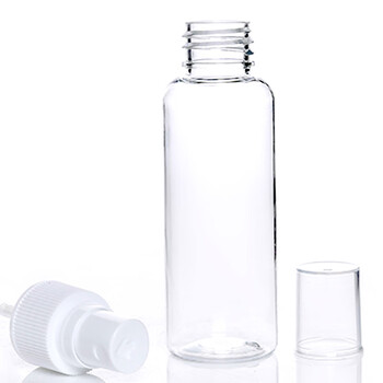 兰诗（LAUTEE）PB1007 便携透明喷雾瓶手压喷水瓶 50ml10个装