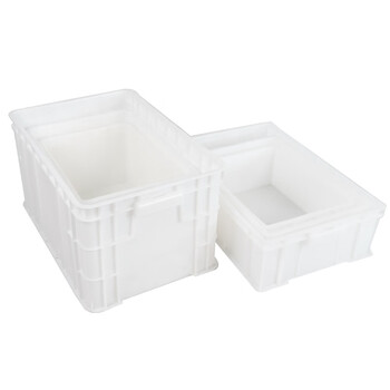 海斯迪克 HKCL-638 五金零件盒工具盒 塑料周转箱物料螺丝收纳盒 3号加高520*350*285m白