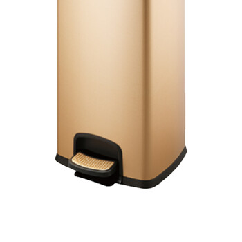 南 SJ30-F01 南方方形脚踏桶 香槟金 防指纹酒店宾馆客房不锈钢垃圾桶果皮桶厨房垃圾桶商用桶 容量30升