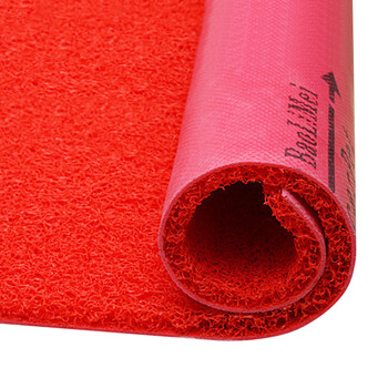 兰诗（LAUTEE）LS-1103 酒店宾馆防滑蹭土商用拉丝地垫 门垫入户垫 红色1.8米宽*1米长