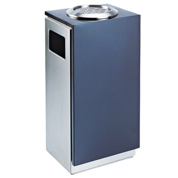 南 GPX-207D 南方蓝宝石座地烟灰桶 砂纹钢 办公楼立式不锈钢垃圾桶烟灰桶 室内果皮桶公用垃圾桶