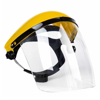 者也 多功能黄顶电焊面罩防护面屏防油面罩防喷溅有机玻璃面屏