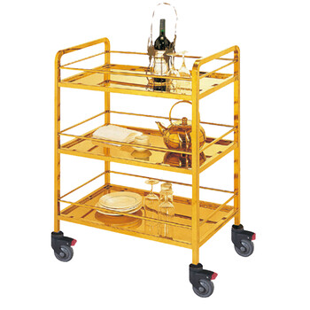 南 C-5 三层酒水车 酒水运送车酒水饮料车推车送餐车 镜金