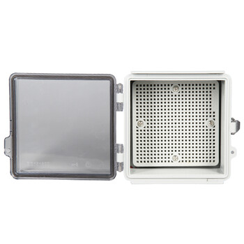 BOWERY户外卡扣式防水盒监控电源箱接线盒ABS塑料密封盒200*300*130透明盖型 1个