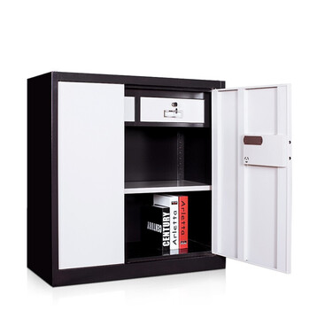 万尊单节保密柜国保密码锁矮柜工具柜储物柜灰白套色