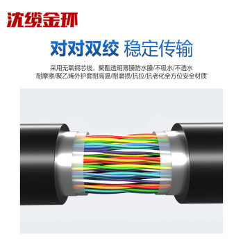 沈缆金环 HYA-5X2X0.5mm² 室外通信电缆 1米