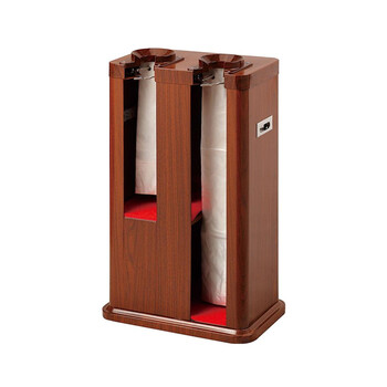 兰诗（LAUTEE）DA2114 雨伞套袋机 双头自动伞袋机伞套机雨伞架收纳 S-38B咖啡烤漆