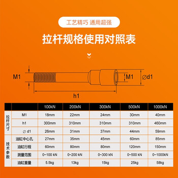 锚杆拉拔仪锚栓转换头化学锚杆拉拔转换植筋锚具拉杆转换头 M27 