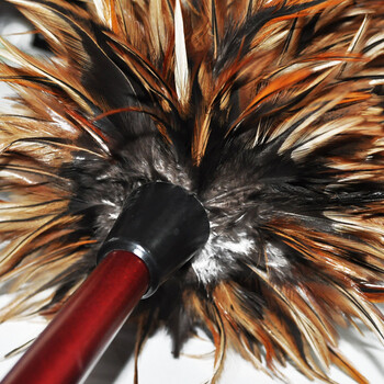 兰诗（LAUTEE）JMD-002A 酒店物业清洁鸡毛掸 除尘掸 伸缩款小号