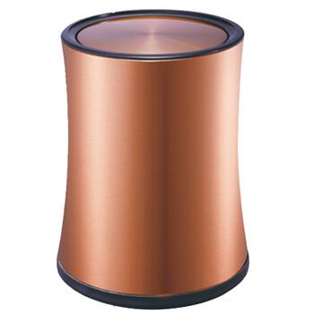 南 GPX-205F 南方小蛮腰房间桶  玫瑰金 酒店宾馆商用客房不锈钢垃圾桶 居家房间桶 果皮桶