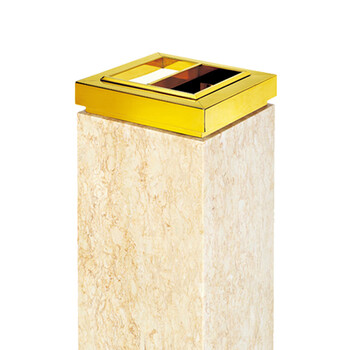 南 GPX-7A01 金盖座地南方烟灰桶 镜金 落地烟缸垃圾桶酒店宾馆垃圾筒烟灰桶