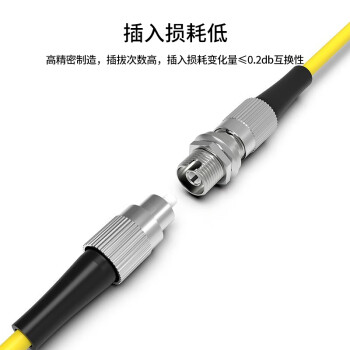 创优捷 UJ0109 光纤适配器 耦合器/法兰盘 FC-FC 小D型 金属款-套管:氧化锆