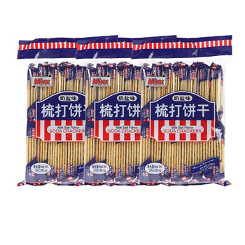 Mixx 梳打饼干 350g 奶盐味+香葱味+山药味 3袋组合装 苏打饼干 独立小包装 42小包 奶盐味 350g＊3袋