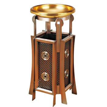 南 GPX-173N4 宝塔古铜座地烟灰桶 古铜 商场垃圾桶 酒店落地烟灰桶立式果皮桶商场垃圾筒 