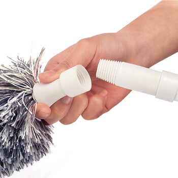 兰诗（LAUTEE）PB1015 除尘掸可伸缩鸡毛掸子水洗灰尘扫尘掸 145CM