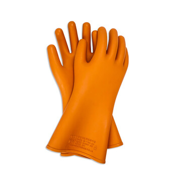 征安ZA005 20KV高压带电作业绝缘手套 电工电力橡胶防电耐压20千伏 五指手型 定制