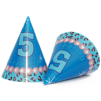 孩派HighParty生日用品//派对用品//生日派对//五岁男孩圆锥帽//1个