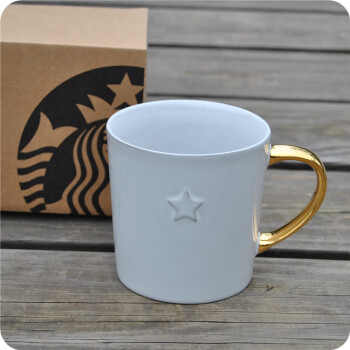 星巴克甄选店starbucks reserve 白色星星马克杯