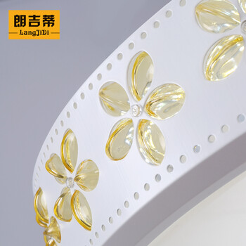 朗吉蒂led吸顶灯卧室灯客厅灯餐厅灯现代简约调光遥控灯具灯饰 42CM单色白光24W