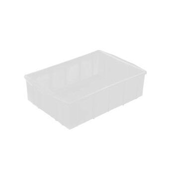 恬晨牌250x175x75mm西7号箱无盖蓝色塑料产品箱塑料工具箱产品箱