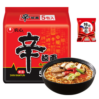 农心 方便面 辛拉面 香菇牛肉口味 120g*5袋 五连包