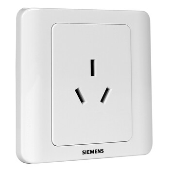 西门子(SIEMENS)开关插座  16A三孔 空调插座 86型暗装面板 远景雅白色