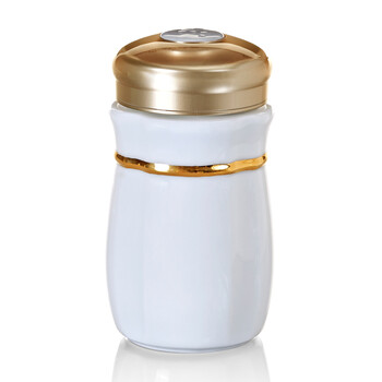 
                                        乾唐轩 【官方授权】活瓷 鎏金款 小悦动随身杯370ml 单层陶瓷随手杯泡茶杯水杯子 鎏金款 透明白釉                