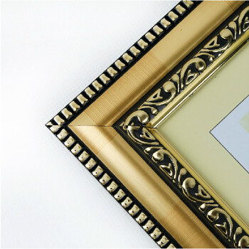 王斌相框ps塑料相框7寸6寸10寸 A4相框批发/画框/创意框1898-1131 方格金1898-1131 6寸
