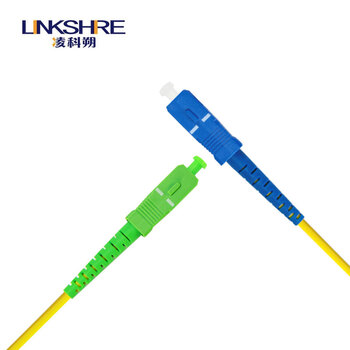 凌科朔（LINKSHIRE）电信级广电CATV专用斜八度APC插芯端面网线光纤跳线尾纤 单模单芯 SC/UPC-SC/APC 50米