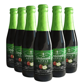 比利时进口啤酒 lindemans 林德曼苹果啤酒 精酿啤酒 组合装250ml*6瓶