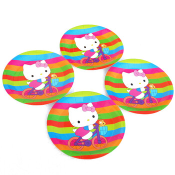 孩派HighParty/生日派对用品/Hello Kitty纸盘6个/包