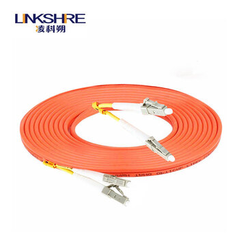 凌科朔（LINKSHIRE）电信级光纤跳线 LC-LC千兆多模双芯光钎网线 收发器熔接尾纤跳钎IDC机房延长线 1.5米