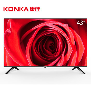 康佳(konka led43e330c 43英寸 蓝光节能窄边全高清液晶电视