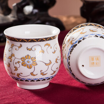 
                                                                                陶沁泉整套泡茶景德镇简约茶具冷水壶套装创意ins茶盘茶杯美式陶瓷欧式茶壶一壶6杯带托盘家用下午茶 白色花刻纹面器型 定型包装                