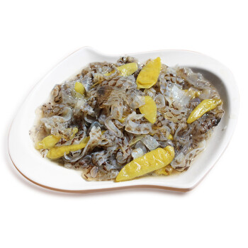 泡椒鱼皮 开袋即食香辣鱼皮丝500g凉拌休闲海鲜小吃 泡菜_ 8折现价35