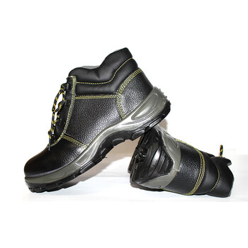 SAFEMAN君御 E7021中帮安全鞋 劳保鞋 工地男女工作鞋防砸 防滑耐油 黑色 46 5双起订