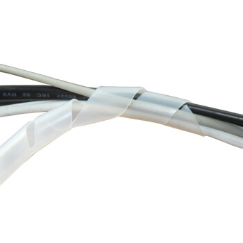 CHS电线包线缠绕管理线管黑色白色收纳绕线带埋线器缠绕管25mm白色2米/卷 1卷