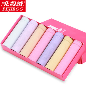 手机端：北极绒 女士内裤7条装 均码 颜色随机  29.9元包邮