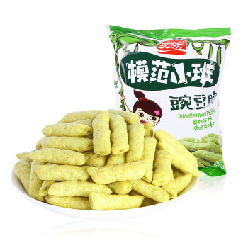 盼盼 休闲零食薯片膨化食品小吃 模范小班豌豆脆 香甜原味80g