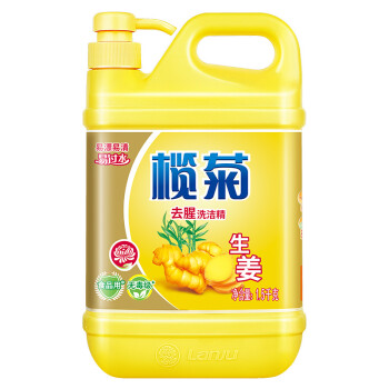 榄菊 生姜去腥洗洁精1.5kg/瓶 食品用 蔬果洗涤 不伤手 去油 祛味